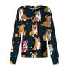 Women's Casual Long-sleeved Single-breasted Animal-printed Protective Suit Cardigan