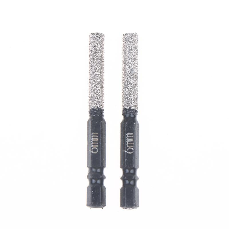 2Pcs 5-12Mm Vacuum Brazed Dry Drill Bit Set - Dual-Purpose Dry/Wet Use For Porcelain/Granite/Tile/Marble