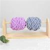 Yarn Spool Rack Knotsnag-resistantFree Wooden Yarn Holder Crafting Supply Sturdy Wood Even Rotation for Crocheters
