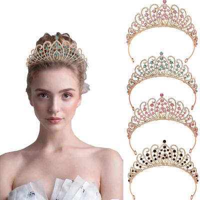New Crown Tiara for Children Eighteen Year Old Coming of Age Ceremony Princess Crown Bestie Crown  Colored Diamonds