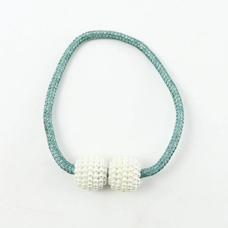 Perłowe Zasłony Magnetyczne z Klamrami Nowoczesne Zasłony Okienne Magnetyczne Klipsy do Podwiązywania Uchwyty Akcesoria Pasek do Zasłon