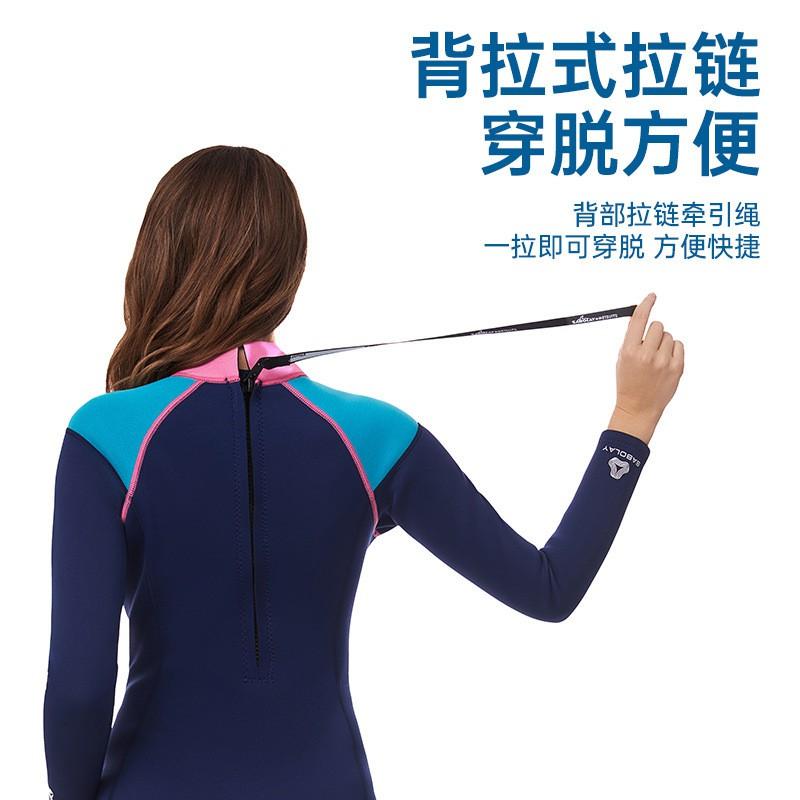 Womens 2mm Neoprene Full Wetsuit Set With Integrated Dive Socks Snorkeling Surfing Scuba Diving Winter Spring Fall
