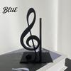 PLA Desktop Decor Ornament 3D Printed Music Note Bookend Decorative Shelf Organizer