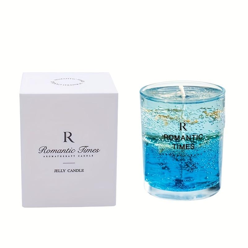 A Set of Plant Essential Oil Scented Candle DIY Incense Jelly Wax Fragrance Candle Cup Gift Box.