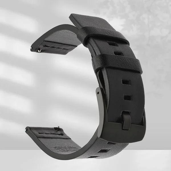 20mm 22mm Watch band Quick release Leather Strap for Samsung Galaxy Watch 3 Active2 40 44mm huawei watch gt 2 WatchBand 18 24mm