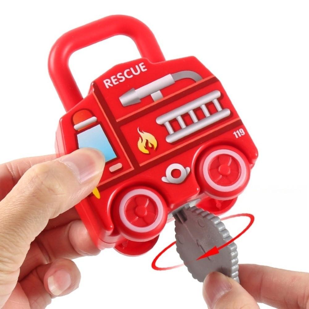 Montessori Key Matching Toy Early Educational Slidable Car Toy Unlocking Car Toy  Toddlers