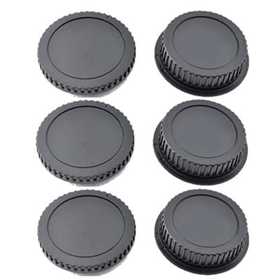 Atak Compatible EF Lens Caps EF Body Caps for Canon EOS Series Mount Lenses 6 Caps/Rear (3 Pieces) & (3 Pieces) EF/EF-S (Total Pieces)