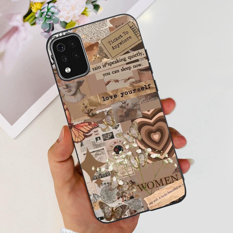 For LG K42 Case LM-K420 LMK420H Cute Fashion Painted Cover Soft Silicone Phone Case For LG K42 K 42 LGK42 Back Cover 6.6'' Coque