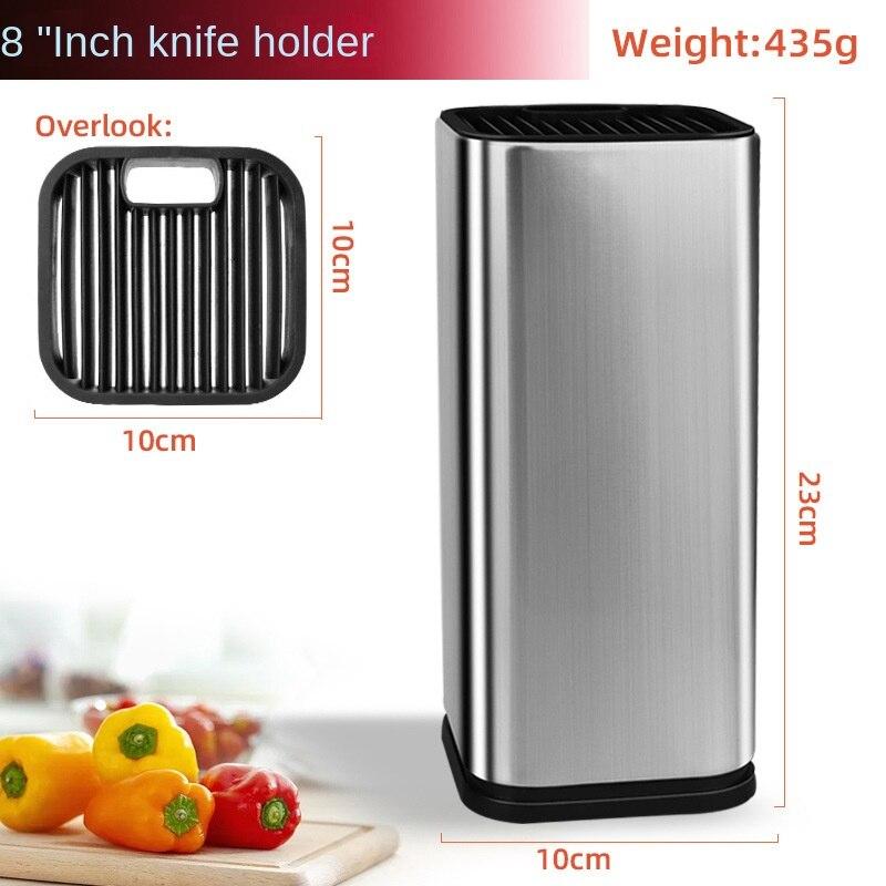 Storage Knife Rack Stainless Steel Knife Rack Drainable Knife Rack Size Kitchen Knife Block Kitchen Supplies Storage Rack