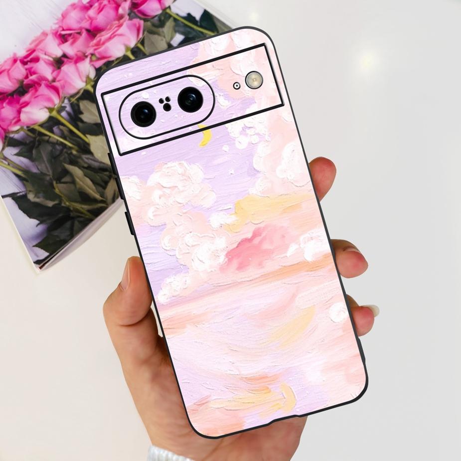 For Google Pixel 8A Case Pixel8 Pro New Fashion Painted Cover Soft Silicone Phone Case For Google Pixel 8 Pro Pixel8A Funda Capa