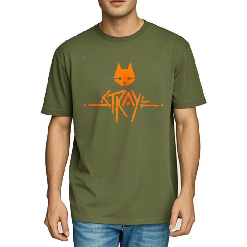 Unisex teeshirt Casual Everyday Tees Orange Cat With Stray Text Daily Wear Everyday Tees Fashion Solid Color Tshirt Workout