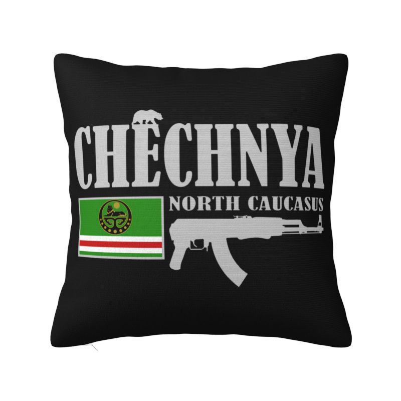 

Модные наволочки с чеченским флагом 40x40 см, бархатные, гордая подушка Чечня для автомобиля, квадратная наволочка, домашний декор 30x30cm 12x12in