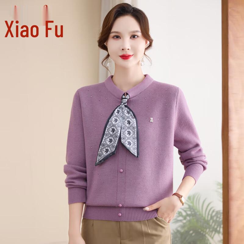 Women s V-Neck Thickened Fleece Winter Pullover Sweater XL