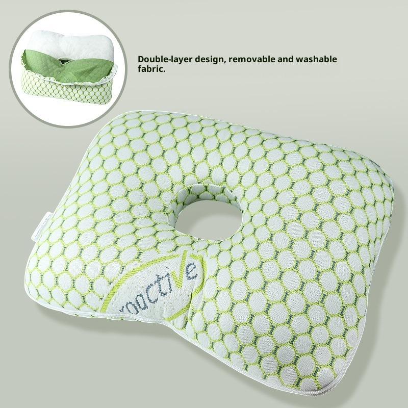 

Single Hole Ear Pillow Ear Pillow Elderly Patient Ear Pillow Perforated Pillow Adult Beauty Salon Pillow 39*28*6 зелёный