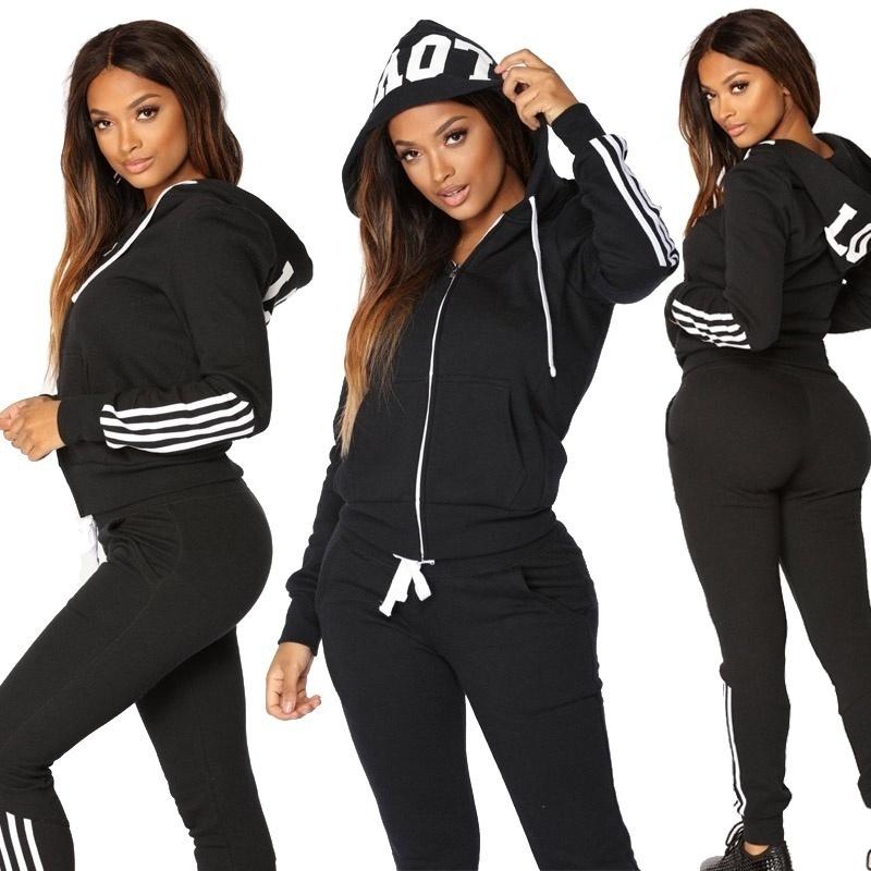 Fashion Women's New Style Hoodies Set Long Sleeved Sweater Trousers Sportswear Suit Tracksuit Running Wear Jogging Suits Hoodie Set for Women