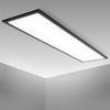 LED stropní svítidlo - B.K.Licht - 1m - 22W - 2200lm - Černý rám - 4000K