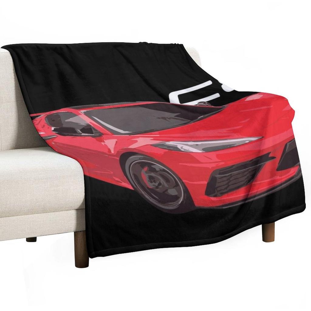 c8 torch red Throw Blanket Hairy wednesday Decorative Beds Thermals For Travel Blankets