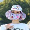 Women's UV Protection Wide-Brim Hat with Sunshade and Dustproof Mask for Outdoor Travel and Leisure