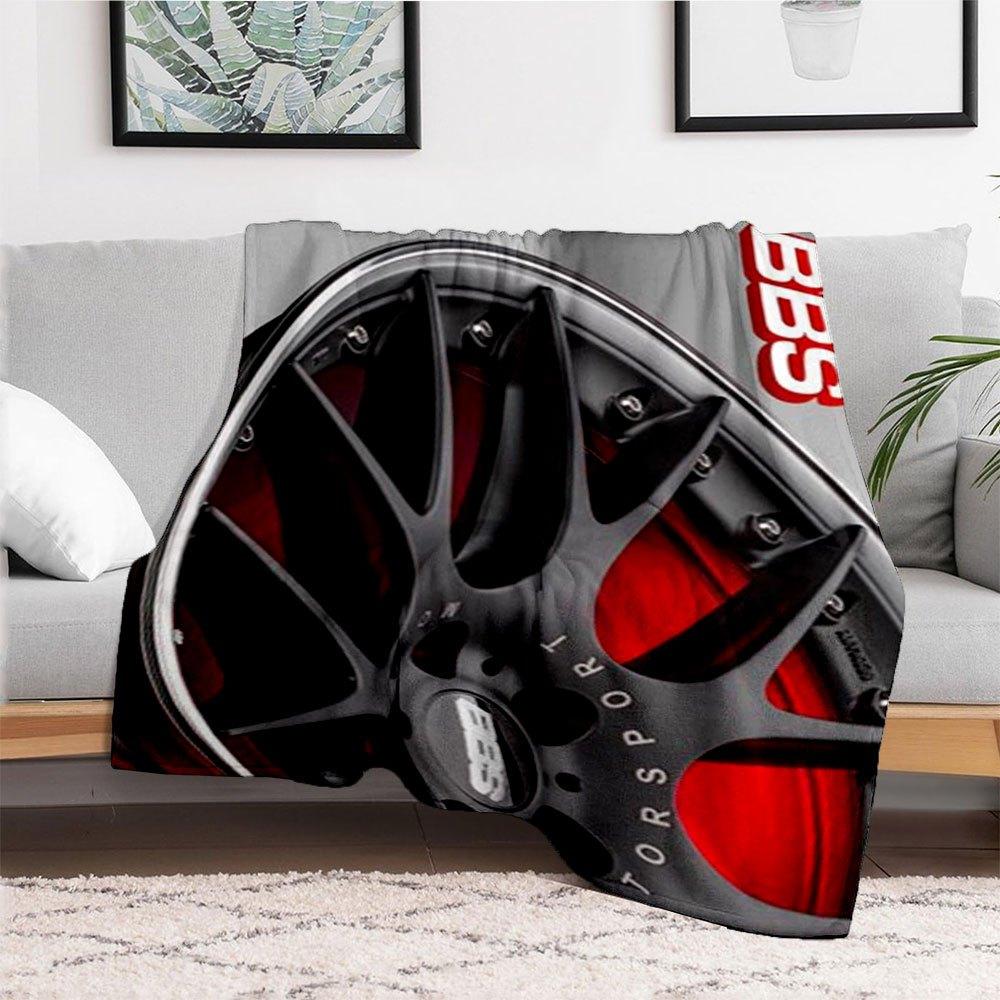 BBS Motorsport Wheel Rim Red Black Finish - High Quality Car Accessories & PartsBlanket Flannel Throw Blanket for Sofa, Bed, Travel, Camping