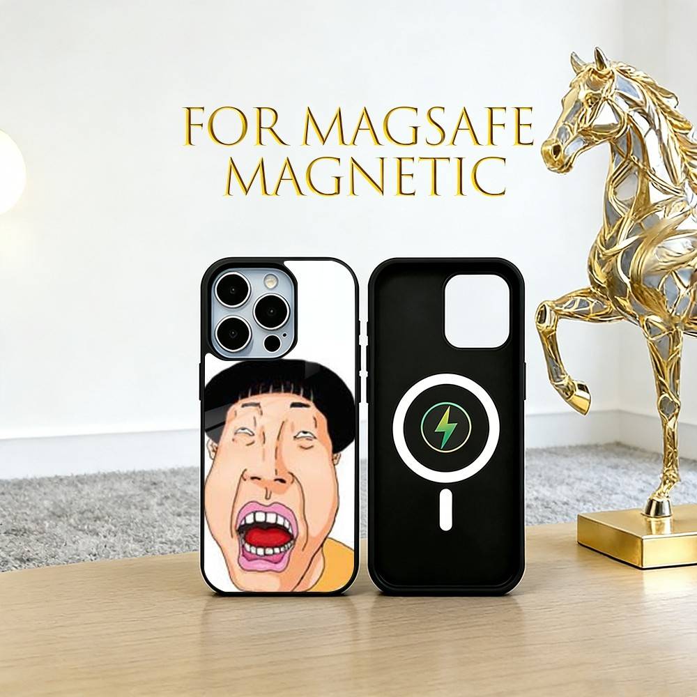 Silly Cartoons Phone Case For iPhone17,16,15,14,13,12,11 Plus,Pro Magnetic For Magsafe Wireless Charging