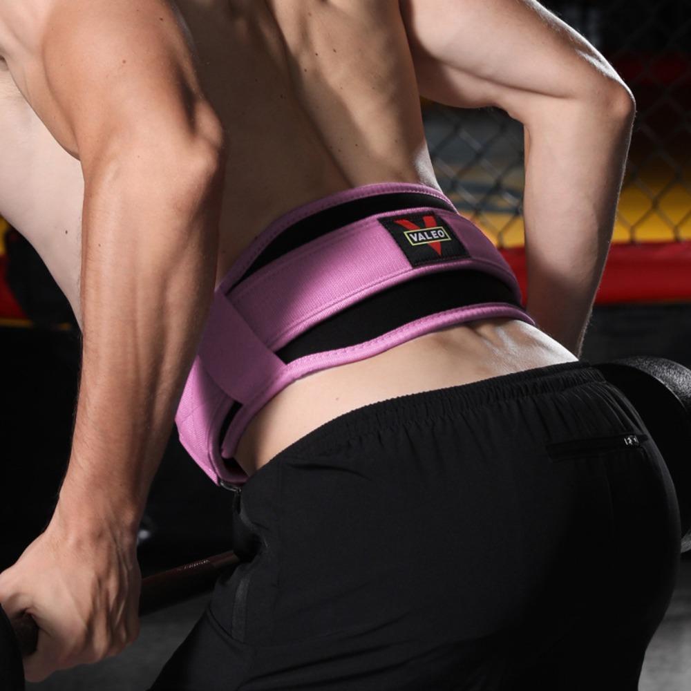 

Adjustable Fitness Belt Safe Workout Power Belt Durable Weightlift Waist Support Deadlift M розовый