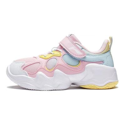 Li Ning Comfortable Sports Low-Top Kids Running Shoes Kids Sneaker Pink Blue YKNT010-2
