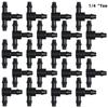 10-1000PCS Garden Water Connector Drip Irrigation for 1/4'' Tubing Hose Accessories Joint Barbed Tees Cross Eng Plug Adaptors