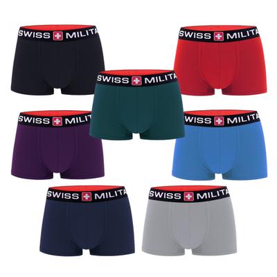 [Swiss Military Underwear] Men's Big Logo Trunks 7-Piece Set SM1002 [Shipped from Korea] 100% Authentic
