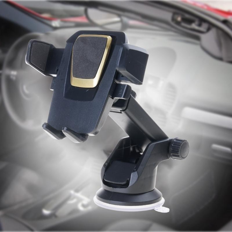Car Phone Holder Dashboard Mounted Cellphone Stand Retractable 360 Degree Rotating Holder Suction Cup Automotive Cradles