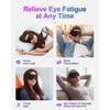 Cooling & Heat Eye Mask for Sleeping, Cordless Heated Silk Sleep Mask, Eye Compress for Dry Eyes, 3 Temperature, Auto Shut-Off for Sleep, Adjustable