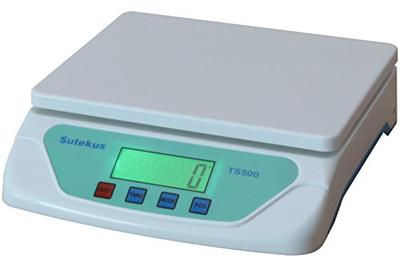Sutekus Digital Platform Scale, 1g Increments, Weighs Up To 25kg, Tare Function, Auto-Off Function, AA Batteries Included (White)