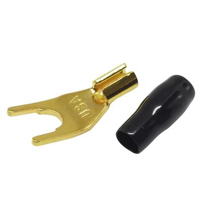 20PCS/Set 4mm Banana Plug Gold-Plated Y-type Fork Solderless Adapter Connector With Sheath