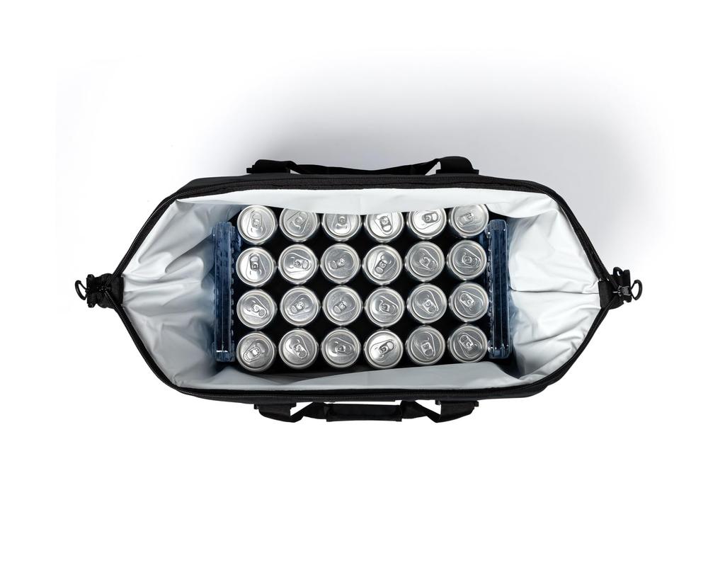 AO Coolers Canvas Soft Insulated Cooler Cooler Insulated Cooler Bag for Outdoor and Picnics Japanese 48-Pack Cooler, Black, 45L, Lightweight, Box,