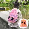 Drawstring Bag Cartoon Pattern Waterproof Wear-resistant Drawstring Swimming Shoulder Bag for Beach