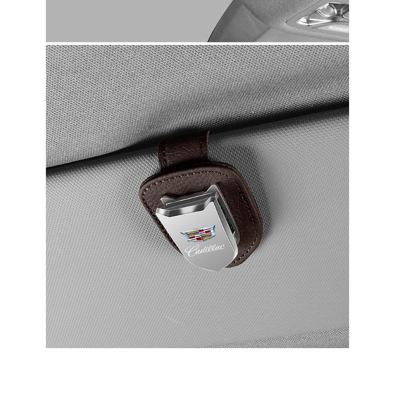 Car Eyeglass Holder Glasses Storage Clip Auto Accessories For Cadillac CTS STS DTS SRX XLR ATX Escalade Seville Tiburon