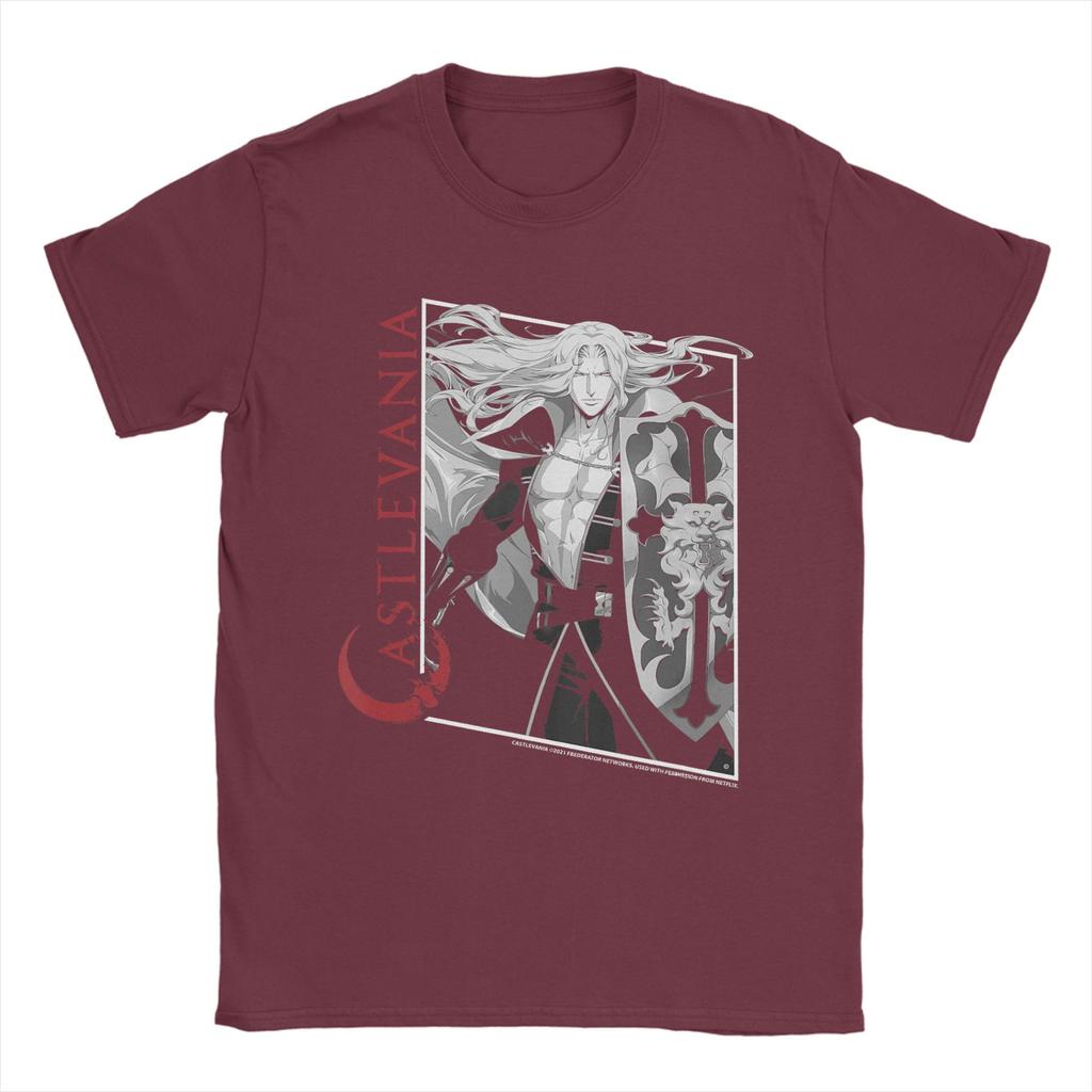 Humorous Castlevania Alucard Box Up TShirts for Men Crew Neck Pure Cotton T Shirts Short Sleeve Tees Party Clothes