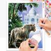 Pittura Diamante Fai da Te Punto Croce Animale Quadrato Completo Ricamo Diamante Tigre Mosaico Decorazione Strass
