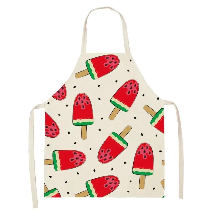 Ice Cream Donut Pattern Kitchen Apron Home Kitchen Cooking Cooking Linen Stain Resistant Chef Sleeveless Apron