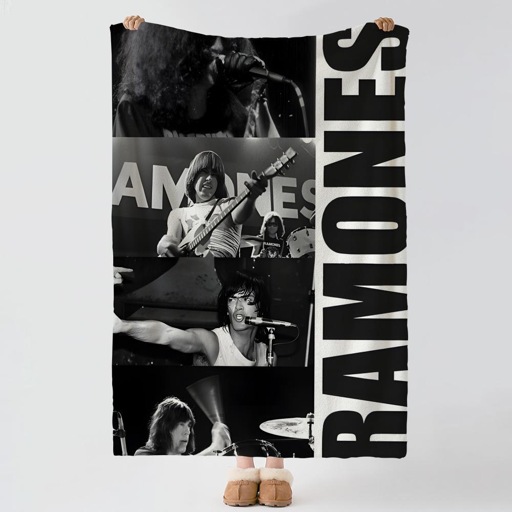 Musik T-The Ramones-s Dicke Komfort-Flanell-Decke, Mehrzweck-Nutzung Innen Außen Tägliches Nickerchen
