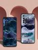Navy Blue Glitter Agate Marble For Realme GT Neo 2 3 Phone Case Realme 9 8 5G 7 6 GT2 Pro Plus 9i 8i C21Y C3 C11 C25 C35 Cover