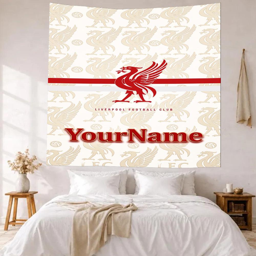 Liverpool Custom Your Name Wall Decor Tapestry Art For Pet Memorial Birthdaywedding Party Backdrop Family Gift