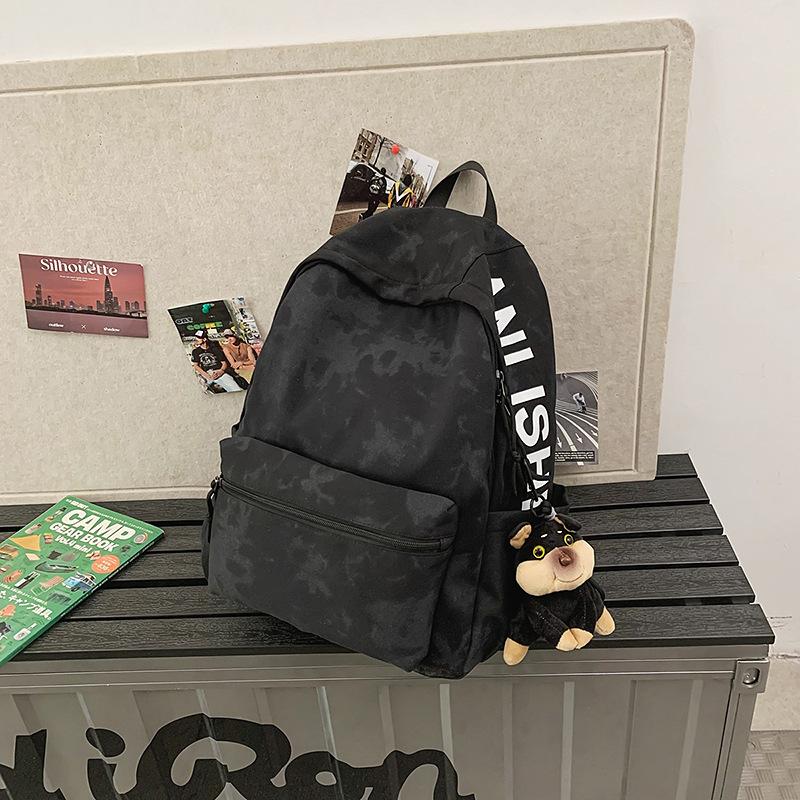 School Bag for Male High School Students, Simple and Versatile, Large-capacity Backpack, Lightweight Female College Students, Outdoor Travel Backpack