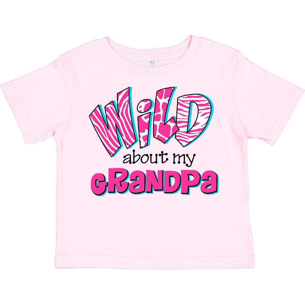 Inktastic Wild About Grandpa Toddler T-Shirt Grandpas Girl I Love Cow Giraffe 160