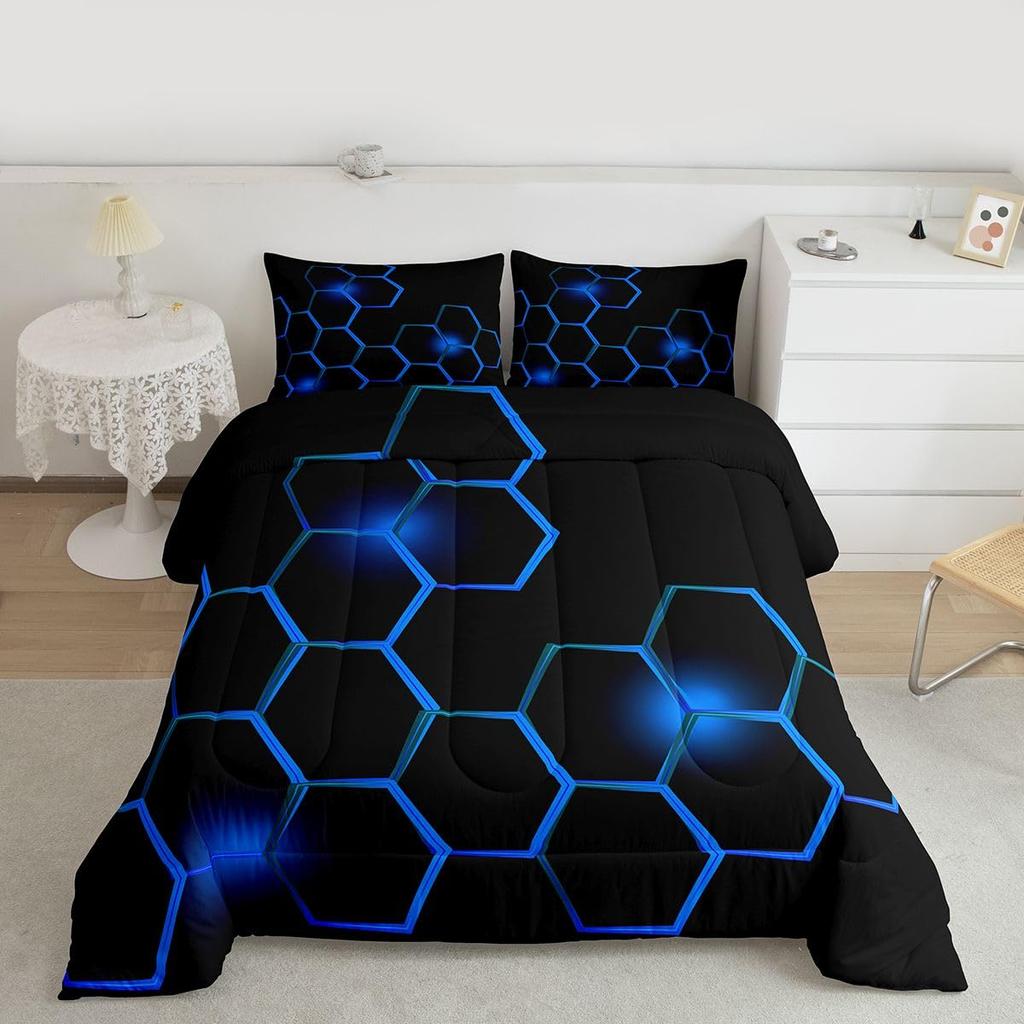 Feelyou Cartoon Car Kids Comforter Set Construction Bedding Set for Boys Toddler Decor Equipment Trucks Comforter Cartoon Car Excavator Trac