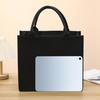 Casual Simple Thickened Hand Canvas Tote Bag Black Three-Dimensional Men and Women Large Capacity Durable Shopping Bag Tote Bag