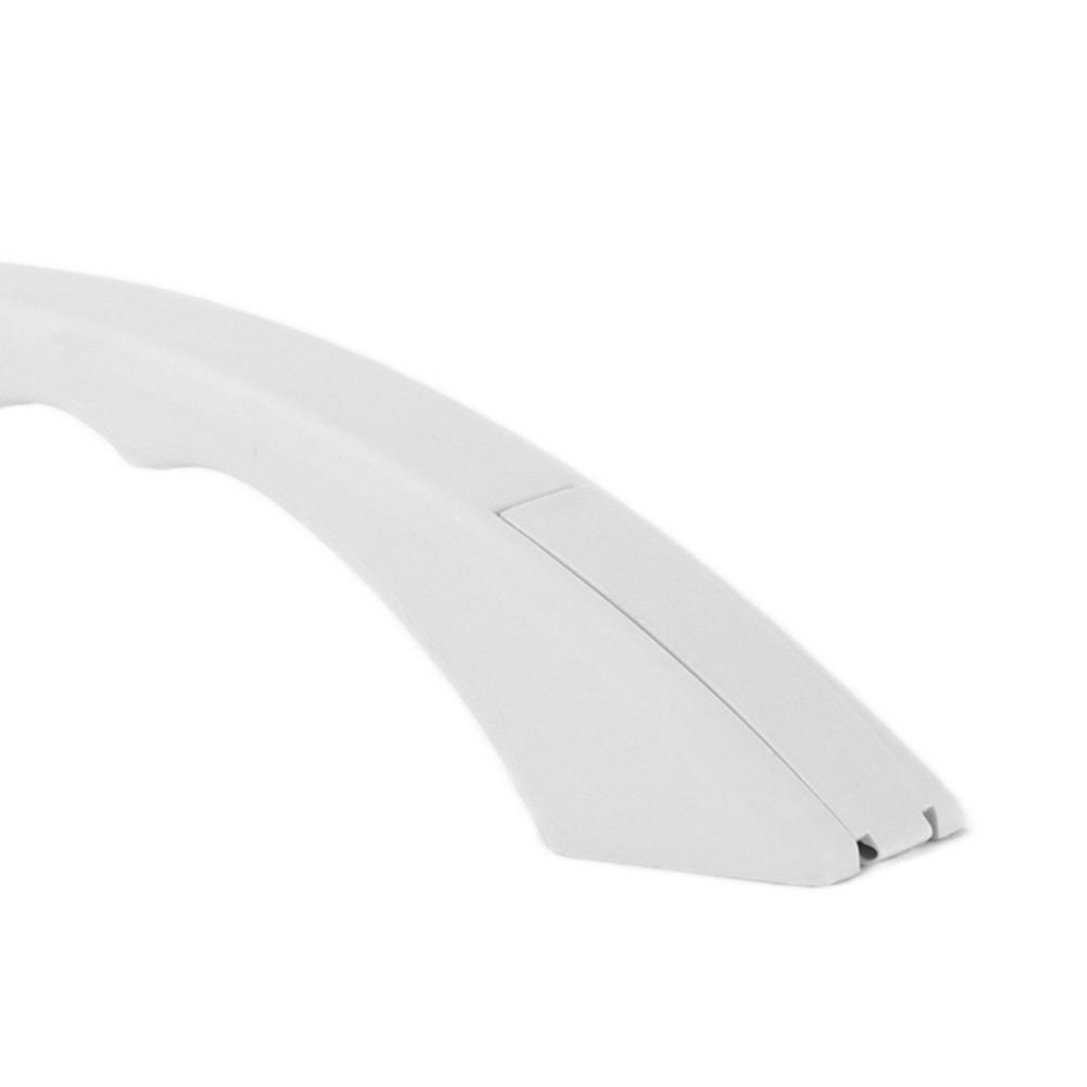 Polypropylene Door Entry Handle White Curved Support Handle Universal Handle with Cap  Trailer