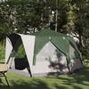5 Person Family Tent in Green and White 333 x 317 x 194 cm