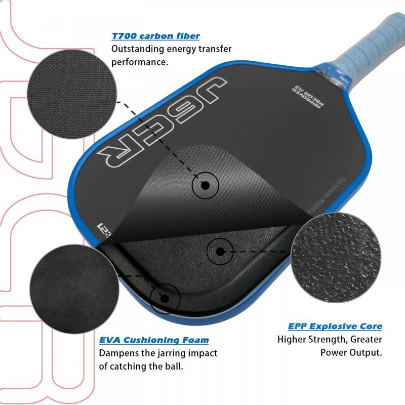 Honolulu J6CR Pickleball Paddle T700 Carbon Fiber All Skill Levels
