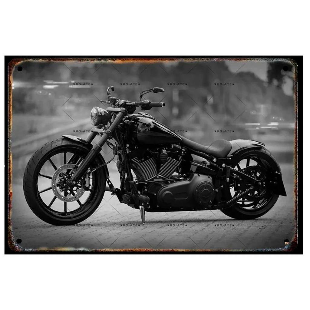 Plaque Metal Tin Signs Motorcycles Wall Decoration Vintage Art Posters Iron Painting for Man Cave Home Cafe Garage Club Bar