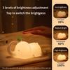 Night LED Light Cute Elephant Animal Silicone Lamp USB Rechargeable Timed Night Lamp Dimming Bedside Decor Nightlight Room Decor